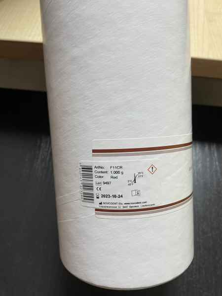 NOVOtray 1.000g Farben  Weiß-Rot-Gelb-Blau